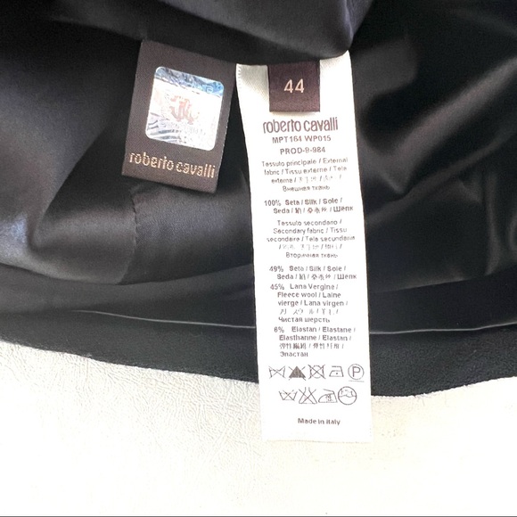 Roberto Cavalli Black Cocktail Dress B4/8 - Picture 9 of 12